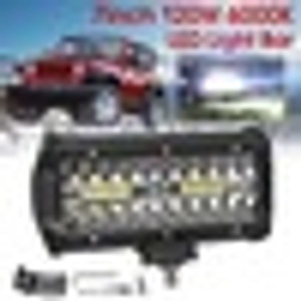 

7inch 120w led work light motorcycle ramp 12v 24v auto fog lamp bar combo beam led car lights driving offroad boat 4wd 4x4 uaz