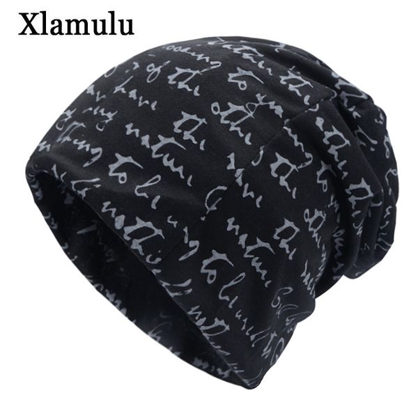 

xlamulu fashion women's winter hats for men cap male female beany hat bonnet warm gorros baggy winter skullies beanies hat caps