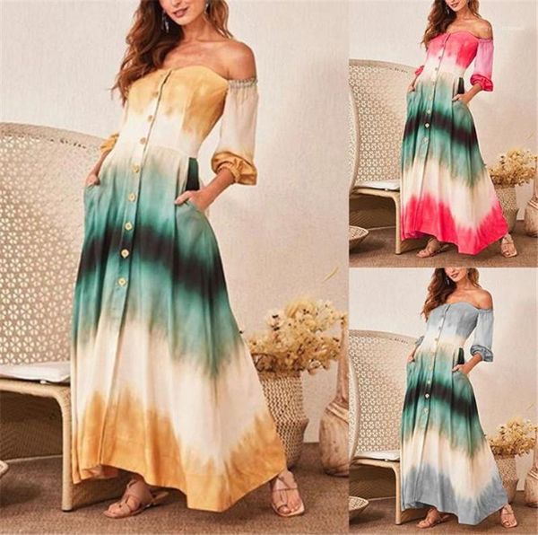 

female designer dresses with buttons strapless cap sleeve womens dresses patchwork color ladies printed dresses casual long, Black;gray