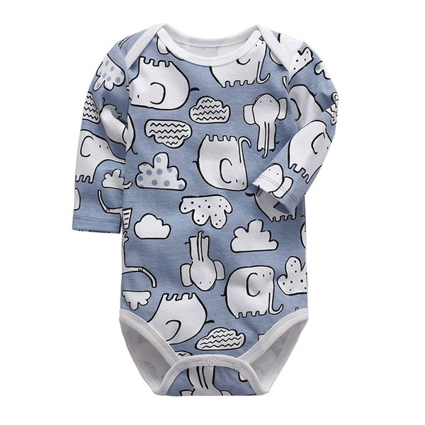 

baby girls clothing romper newborn jumpsuit long sleeve 100% cotton 3 6 9 12 18 24 months toddler infant boys clothes, Blue