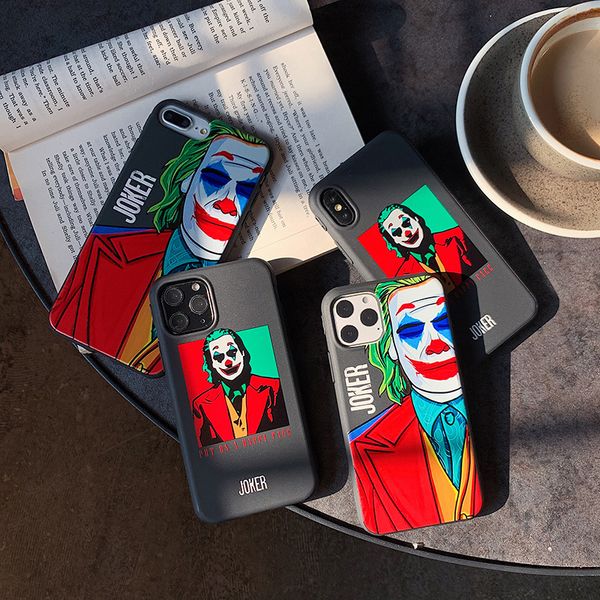 

personality painting joker boy phone cover case for iphone x 11 pro xs max xr 10 8 7 plus luxury soft silicone coque fundas