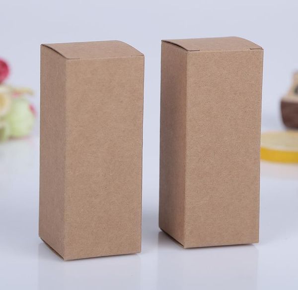 

100pcs/lot- (20-30mm) kraft paper cosmetics storage box diy lipstick perfume essential oil bottle packaging boxes valve tubes