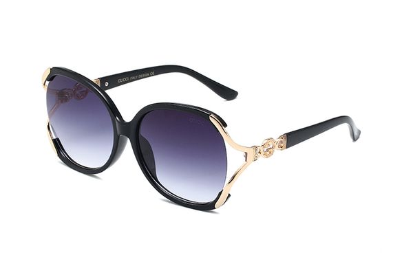 

luxury sunglasses popular fashion ladies designer special style uv protection lens full frame come with case and handwork 825, Black