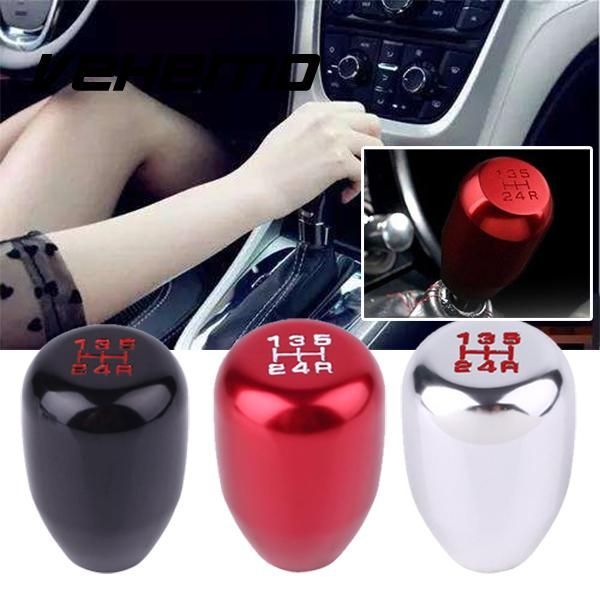 

vehemo aluminum alloy 5 speed type r manual gear stick shift knob car auto modification