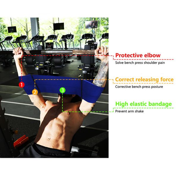 

elastic band bench press power training elbow protection weightlifting support band &t8