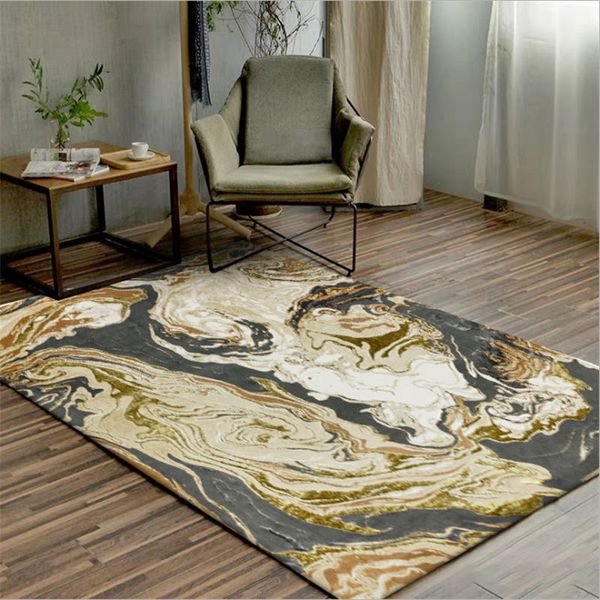 

area rug for living room nordic abstract gilt sea water dark gray pattern carpet area rug for bedroom modern kids decor boy