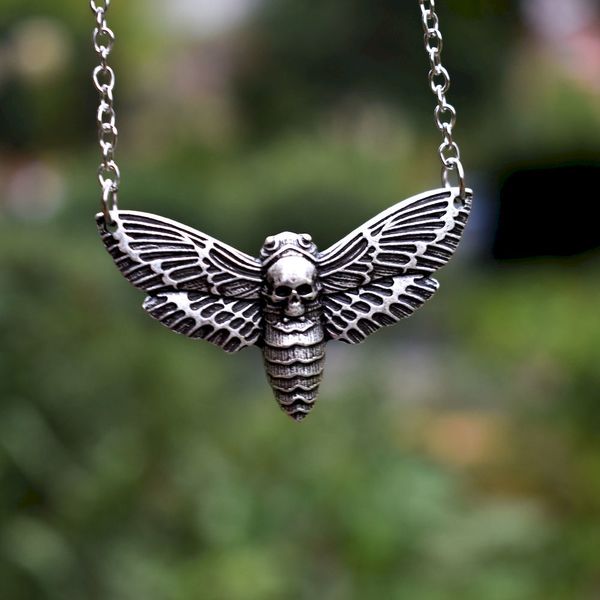 

12pcs night moth death's head hawkmoth lover gift for women, Silver