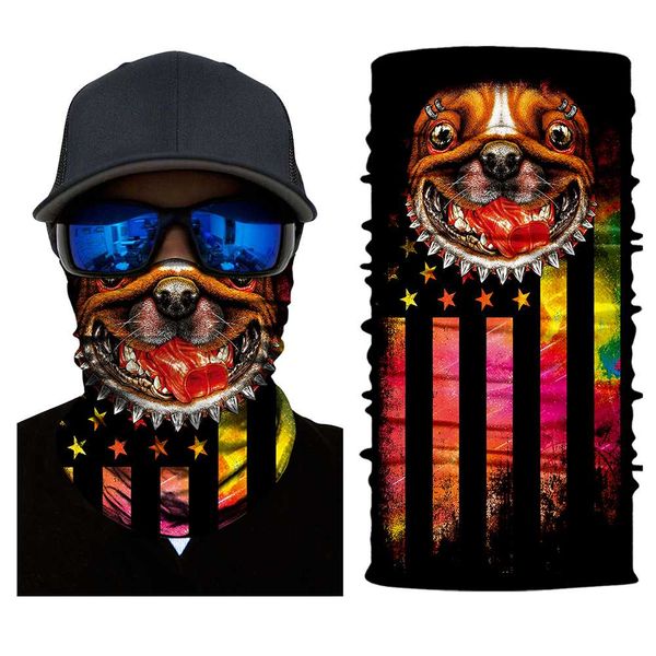 

3d животные велоспорт маска функции мотоцикл открытой магия tiger оголовье dog lion мульти headwear бандана шарф горилла
