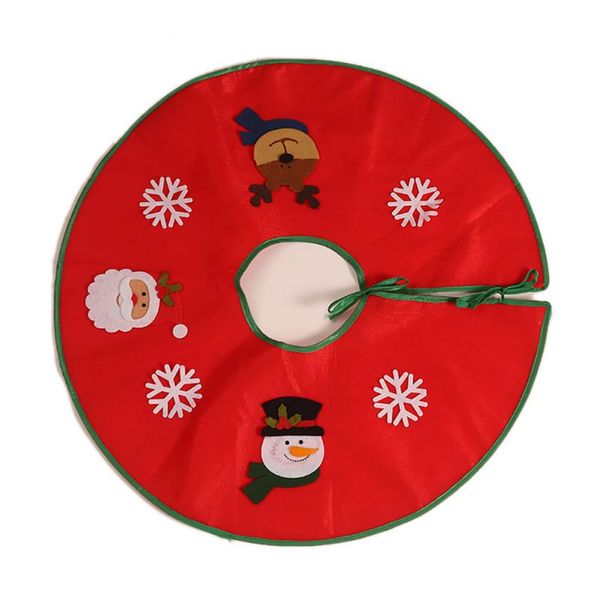 

christmas cartoon applique tree skirt soft flannelette tree skirt christmas reusable supplies xmas decoration
