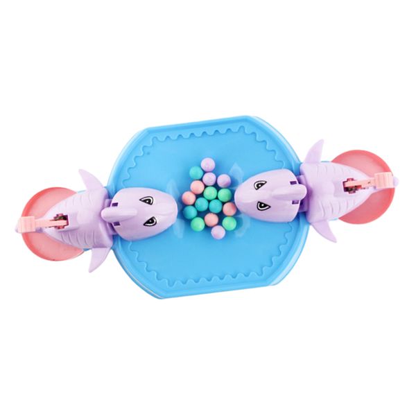 

children's fun two-person shark scramble for peas board game