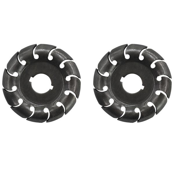 

2pcs 90mm wood carving disc 12 teeth wood shaping disc 16mm bore multifunctional grinding wheel attachment for 100/115 angle gri