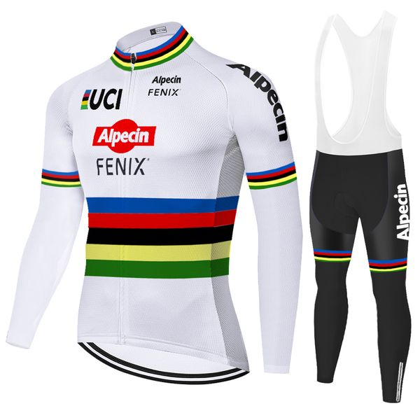

alpecin winter cycling jersey set 2020 pro team men's thermal fleece cycling clothing ropa ciclismo invierno mtb bike jersey bib pants, Black;red