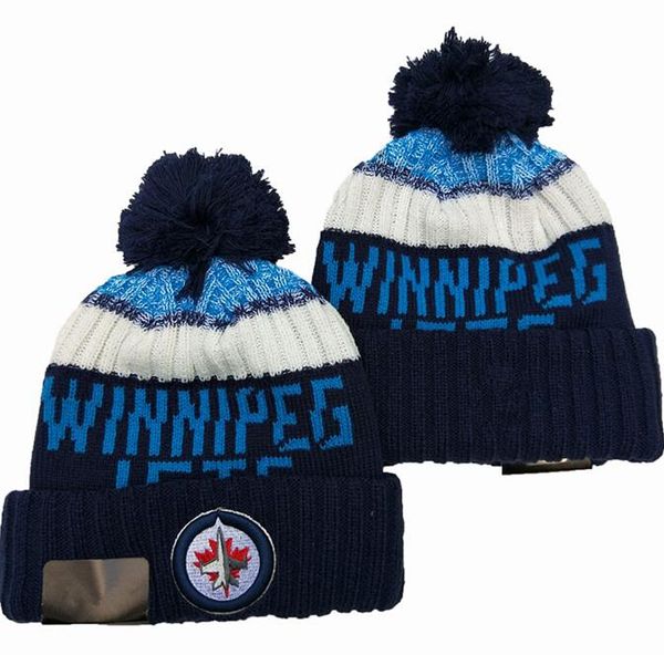 

new beanies jets hockey 2020 knit beanie pom knit hats black baseball football basketball sport beanies mix match order all caps