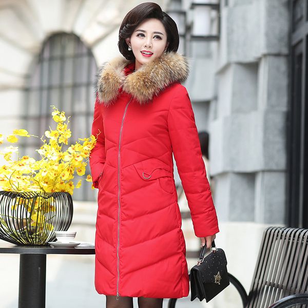 

mom winter cotton overcoat 40-year-old 50 middle-aged women's apparels mid-length cotton coat new style fashion hooded cotton-pa, Blue;black