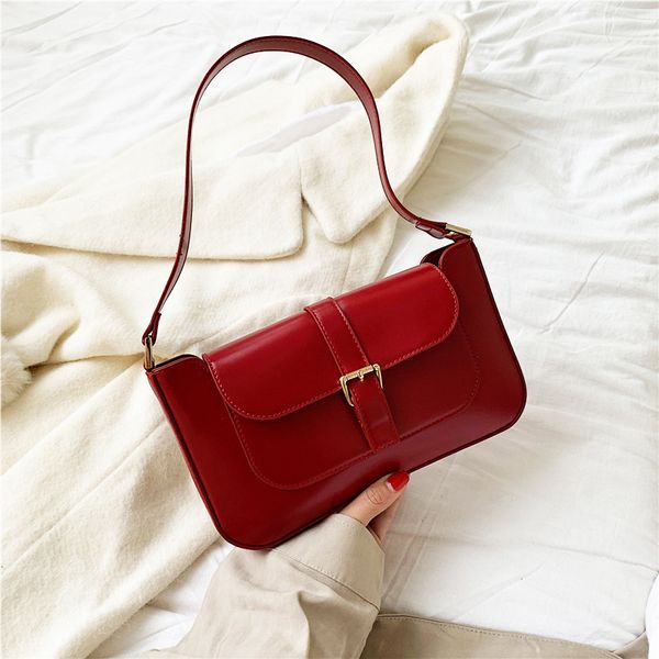 

bolsa feminina vintage baguette bag retro handbag pu leather small shoulder bags for women 2019 trendy bag flap pack
