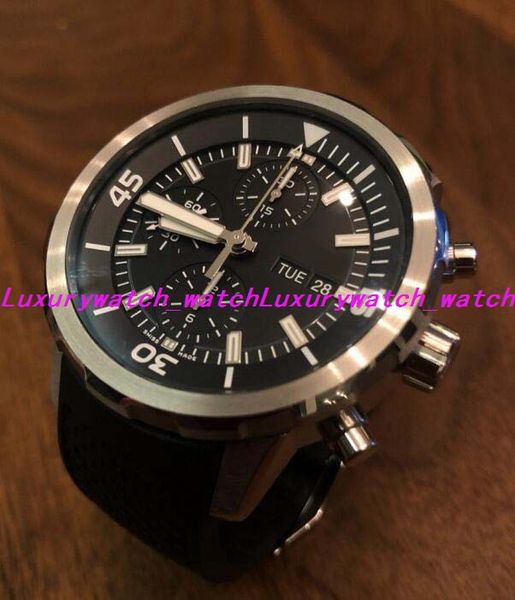 

luxury watch mens mint 376803 quartz chronograph black dial men's 44mm watch fashion men's watches wristwatch, Slivery;brown