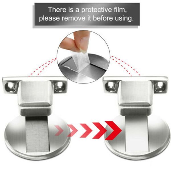 

anti-collision floor mounted holder door ser scatch magnetic invisible self adhesive doorstop