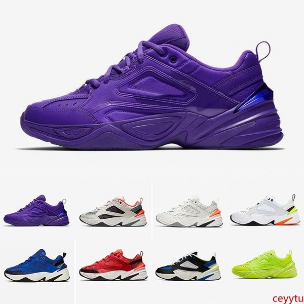 

2019 тройной вольт m2k tekno zoom 2k мужчины женщины повседневная обувь конфеты цвета гипер виноград дизайнер старая обувь спортивные кроссо