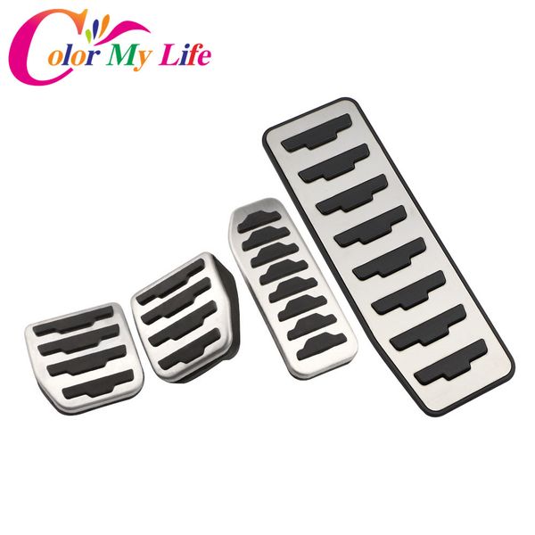 

color my life car gas pedals brake pedal for ander 2007 - 2015 foot rest pedal pad cover car styling
