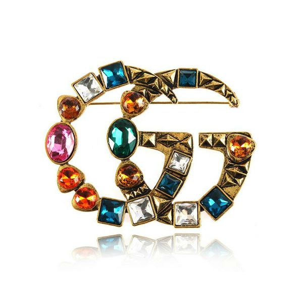 

Рекомендовать Известный Бренд Дизайнер Ретро Кристалл Брошь Старинные Люксовый Бренд Многоцветный Горный Хрусталь Костюм Отворотом Pin Ювелирные Изделия Аксессуары