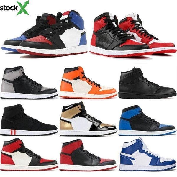 

с box top quality new 1 high og бред toe banned игра royal basketball обувь мужчины 1s top 3 разрушенные backboard shadow j1 тапки