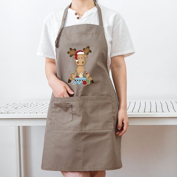 

canvas oil painting apron female fashion korean version of the cute art paint painting anti-fouling overalls