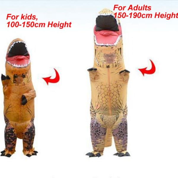 

only for children inflatable costume dinosaur 100-150cm t rex advertisedblow up walking moving mascot cosplay costume