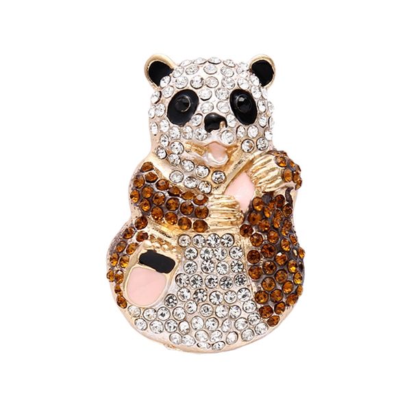 

брошь pin стильного panda элементы брошь корейская версия lovely lady panda шарф одежда принадлежность баттон pin, Gray