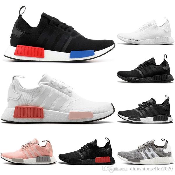 

with socks 2019 designer fashion luxury shoes men nmd r1 oreo japan black women wave runner running mens ultra training sneakers
