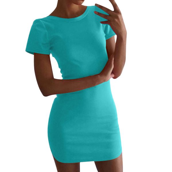 

women fashion solid color summer dress casual dresses summer bodycon party mini dress bodycon dresses vestidos verano 2019 new, Black;gray