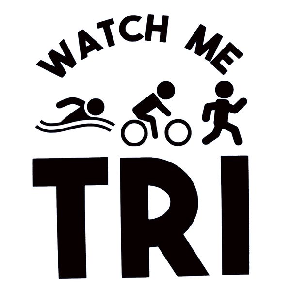

15*12.3cm triathlonvinyl decal - triathlete bumper sticker funny car window bumper novelty jdm drift vinyl decal sticker