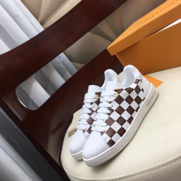 

2020 couple models frontrow brand shoes casual shoes comfort trend leather production increase size 35-45abc