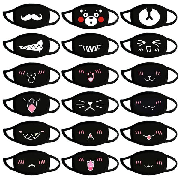 

pop anime mask winter warm mouth fabric mask dust cat phiz cartoon face dustproof cotton anti reusable double mouth mask
