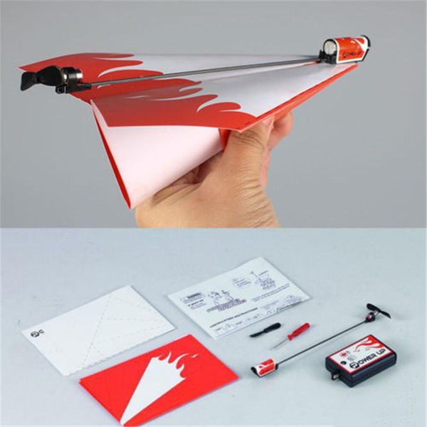 

wholesale-essential power up electric paper plane airplane conversion kit fashion educational toys great gift ing