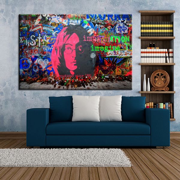 2019 Modern Graffiti Art Wall Painting For Living Room Imagination Has No Limits Canvas Painting Digital Print Poster No Frame From Framedpainting