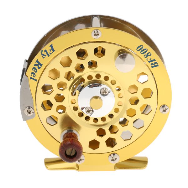 

aluminium fishing reels spinning 5/6# fish lines wheels tackles gold