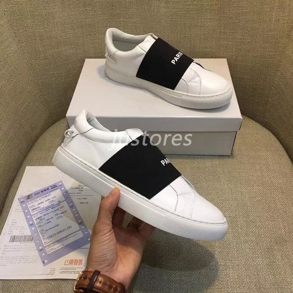 

2019 size 35-46 fashion man woman designer shoe given logo paris low-leather sneaker chy luxury shoe casual shoes with box, Black