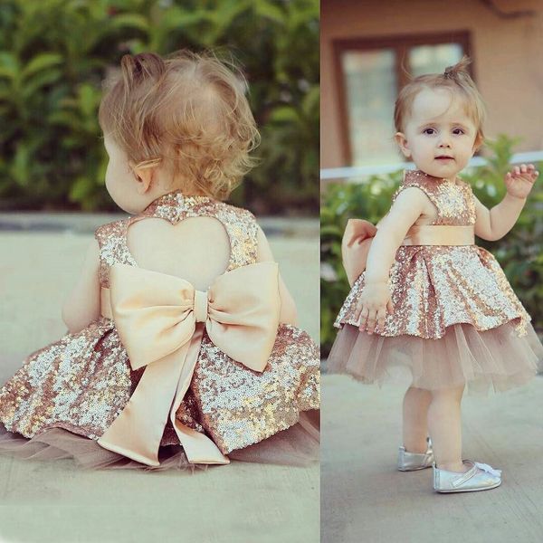 

3 colors baby girls sequins bow princess dress kids sleeveless bling love heart blackless vest ruffle pleated birthday dresses clothing, Red;yellow