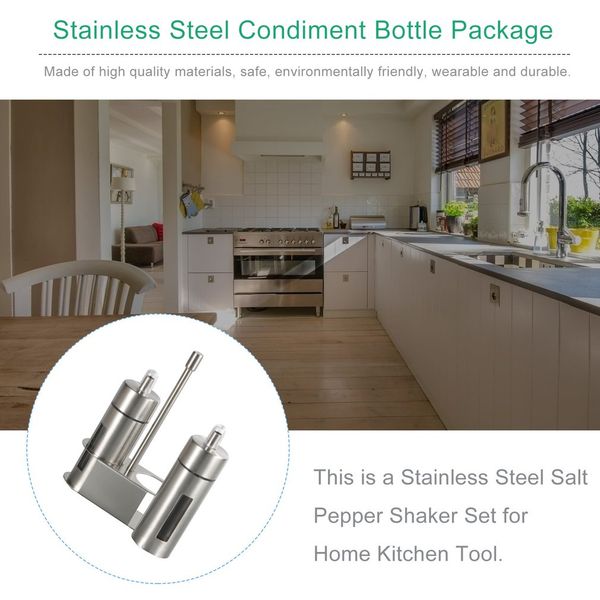 

2шт приготовления пищи приправы бутылки диспенсер набор масло уксус соус бутылки для хранения кухонные инструменты с подставкой 80 мл из нер