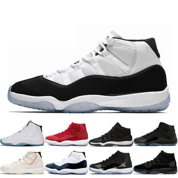 

11 basketball shoes concord with 45 11s bred gamma blue space jam prom night platinum tint gym red infrared men sport design sneakers