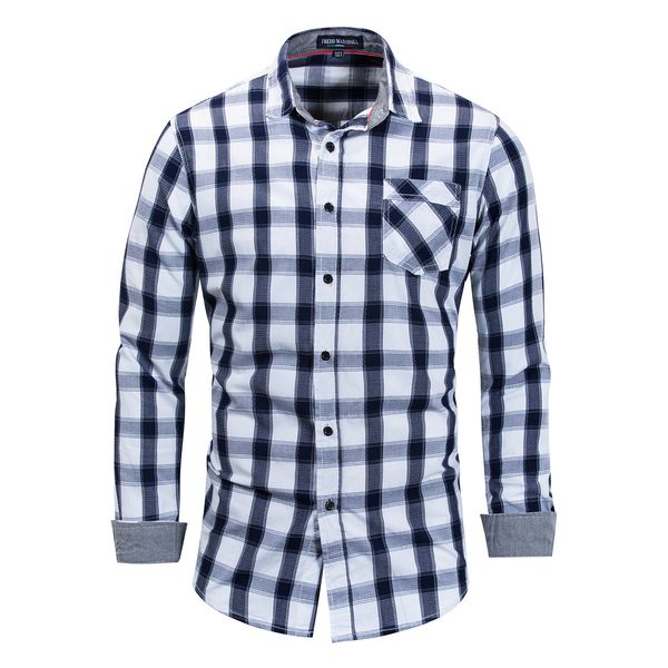 

cardigan men's shirts long sleeve casual shirt for men casual r plaid plus size mens clothing wholesale, White;black