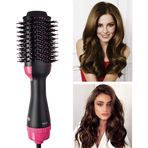 

electric hair dryer blow dryer hair curling iron rotating brush hairdryer hairstyling tools professional 2 in 1 air brush