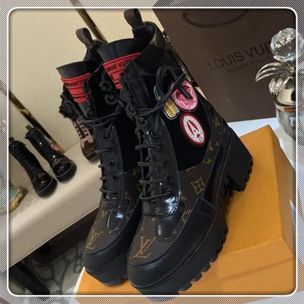 

boots fashion laureate platform boot women s shoes fashion classic vintage shoes lace-up women shoes louis vuitton lv 188