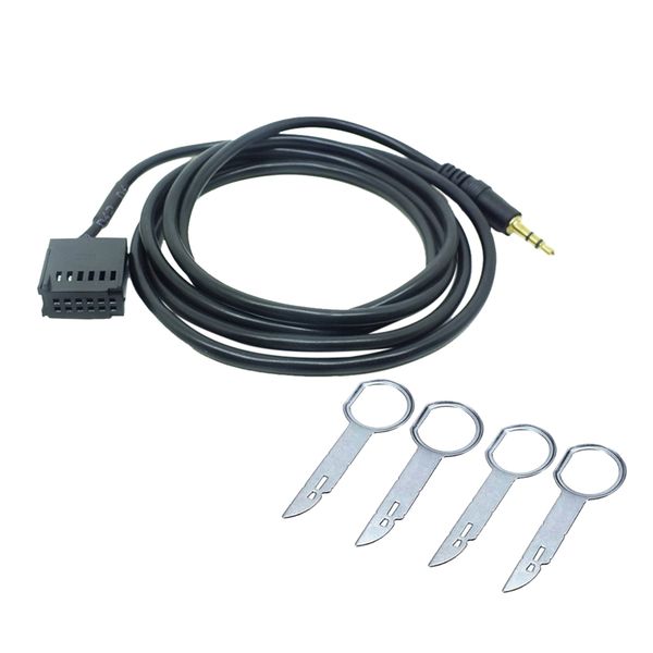 

3.5mm male aux audio input connector cable adapter for ford focus mondeo 4.9ft