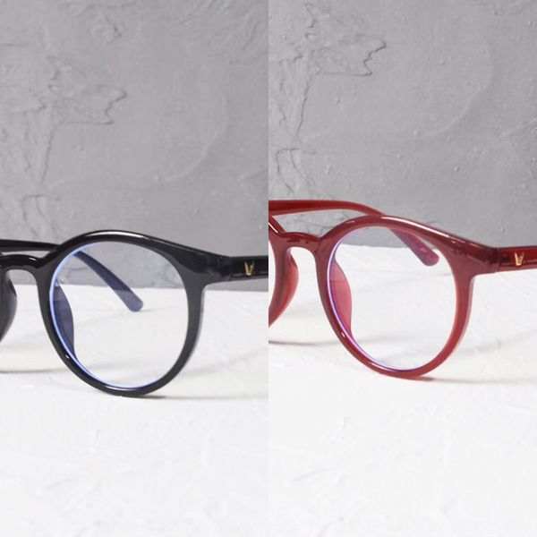 

frame gm decorative myopia men's ins plain anti-blue glasses myopia glasses frame women, Silver
