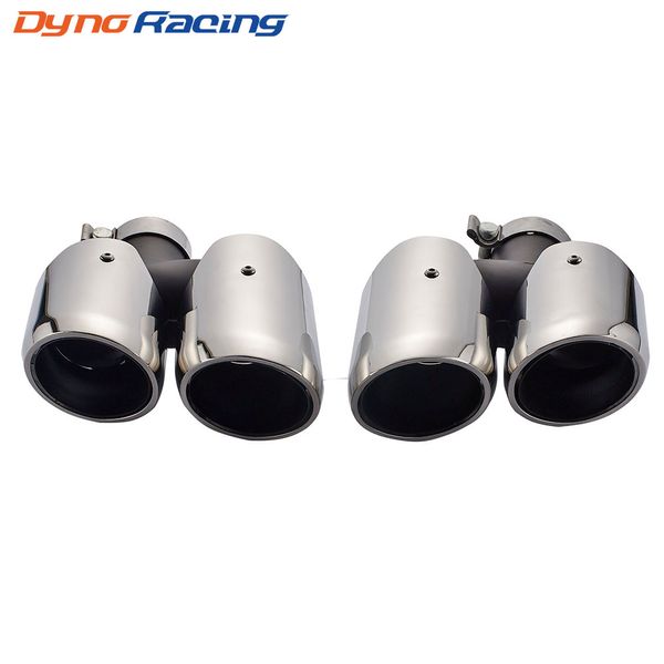

304 stainless steel exhaust tips muffler modified tail throat pipe for 2014 macan