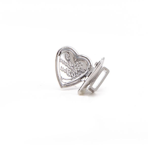 

somsoar jewelry personalized customization p slide charms heart shape love you can stick kids/family/lover's p on it, Bronze;silver