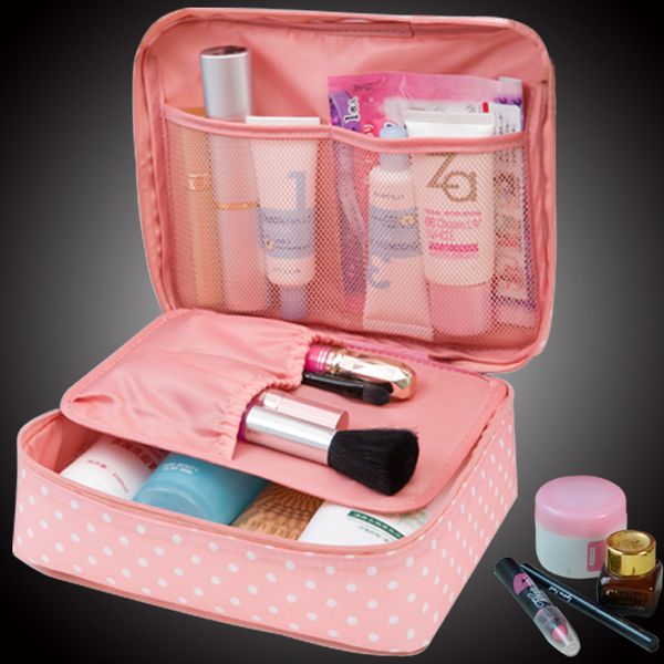 

fashion waterproof oxford women makeup bag travel portable beautician cosmetic bag men bathroom toiletry wash organizer