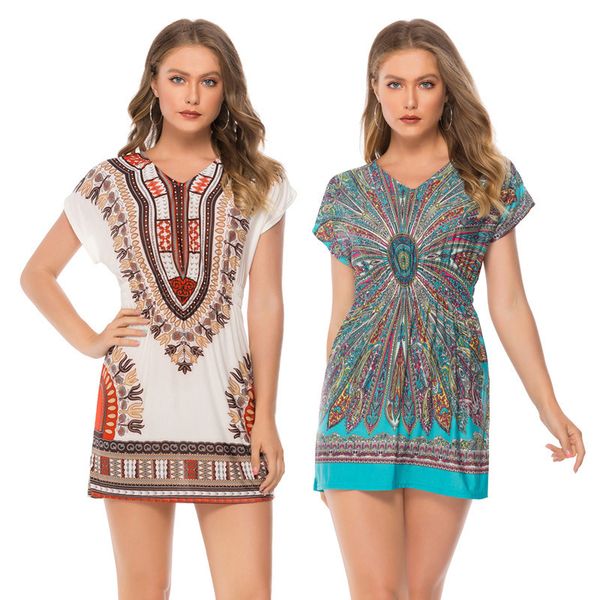 

рынк дизайнер богемный печатных юбки платье cgmj, Black;gray