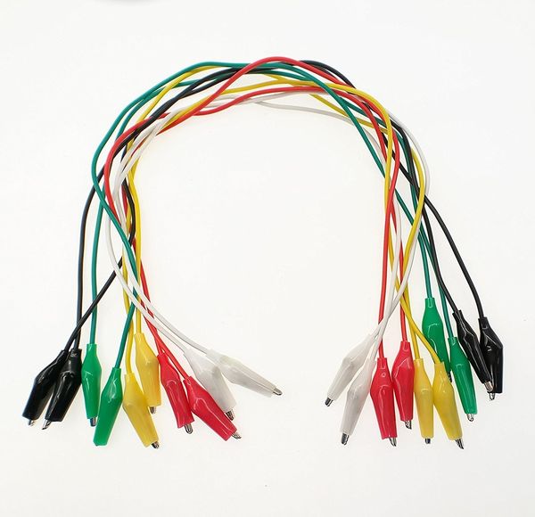 

10 шт двойной тест lead aligator клип ending mutitester измерения 0.43m / 16,9" красочный